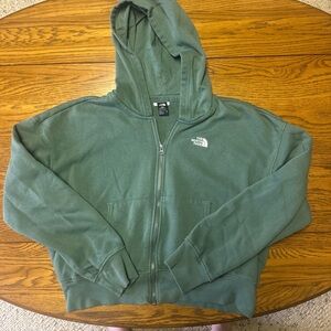 The North Face Olive Full-Zip Hoodie